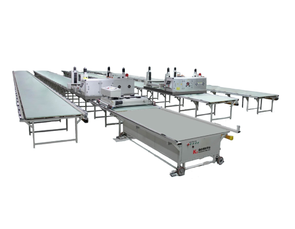 Automation silk screen printing production line